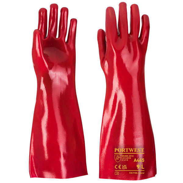 Luva PVC Vermelho 45cm-Vermelho-XL-RAG-Tailors-Fardas-e-Uniformes-Vestuario-Pro