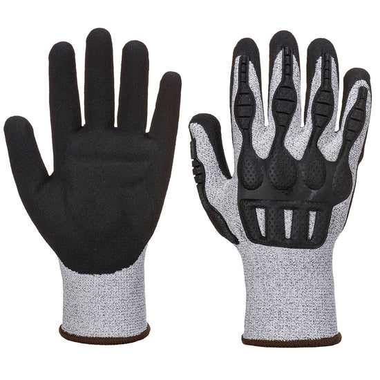 Luva TPV Impact Cut-Cinzento/Preto-M-RAG-Tailors-Fardas-e-Uniformes-Vestuario-Pro