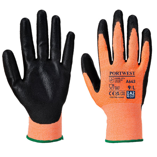 Luva de Corte Laranja - espuma de nitrilo-Âmbar-S-RAG-Tailors-Fardas-e-Uniformes-Vestuario-Pro
