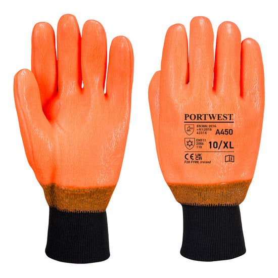 Luva de alta visibilidade à prova de intempéries-Laranja-XL-RAG-Tailors-Fardas-e-Uniformes-Vestuario-Pro