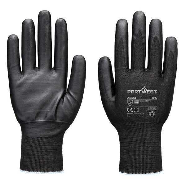 Luva de tungsténio de nitrilo A9 Cut F21-Preto-XS-RAG-Tailors-Fardas-e-Uniformes-Vestuario-Pro