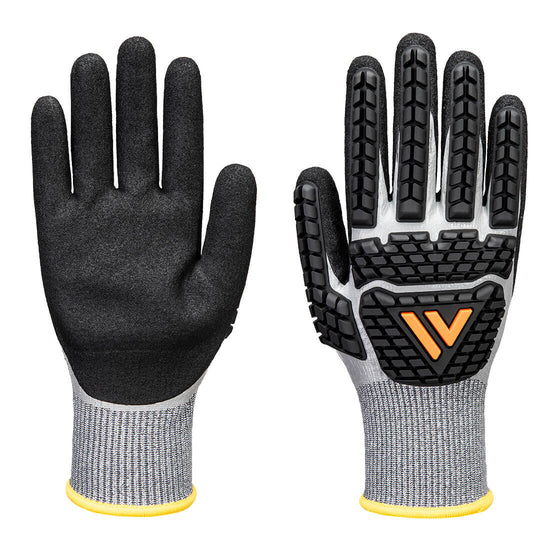 Luvas Impact Nitrile Foam TPR Waterproof-Cinzento/preto-XS-RAG-Tailors-Fardas-e-Uniformes-Vestuario-Pro