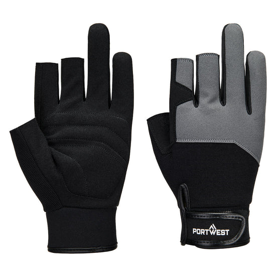 Luvas Mechanic Fingerless-Preto-S-RAG-Tailors-Fardas-e-Uniformes-Vestuario-Pro