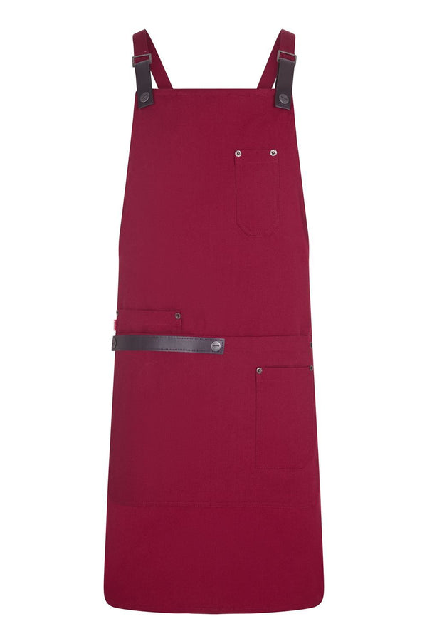 MEZCAL - Avental com peito orgânico urbano-Grená - 18-Único-RAG-Tailors-Fardas-e-Uniformes-Vestuario-Pro
