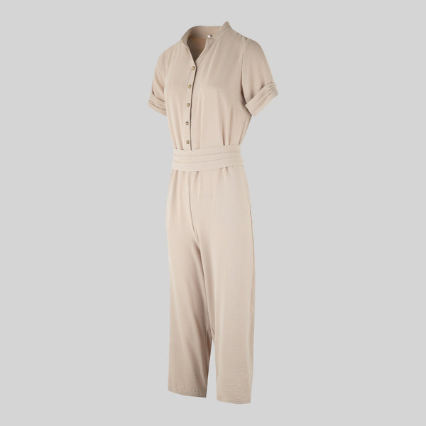 Macacão Feminino Vila Real-Beje-S-RAG-Tailors-Fardas-e-Uniformes-Vestuario-Pro