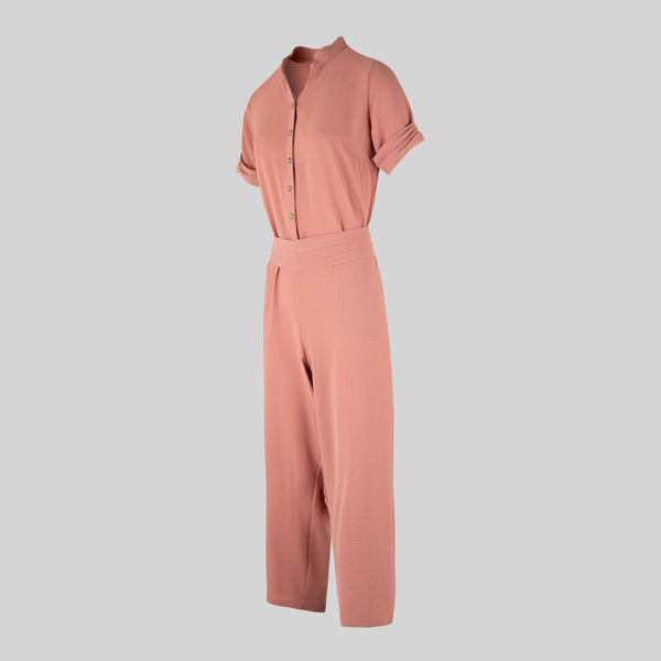 Macacão Feminino Vila Real-Rosa Nu-XS-RAG-Tailors-Fardas-e-Uniformes-Vestuario-Pro