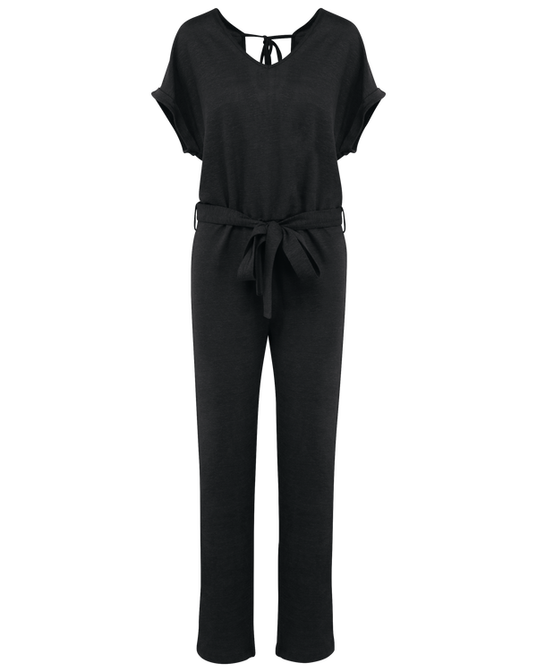 Macacão em Malha de Linho Manga Curta Senhora-Preto-XS-RAG-Tailors-Fardas-e-Uniformes-Vestuario-Pro