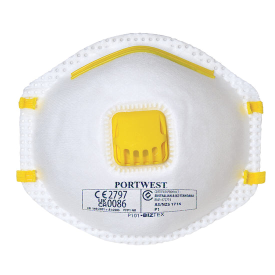 Máscara FFP1 com Válvula (Pk10)-Branco-U-RAG-Tailors-Fardas-e-Uniformes-Vestuario-Pro