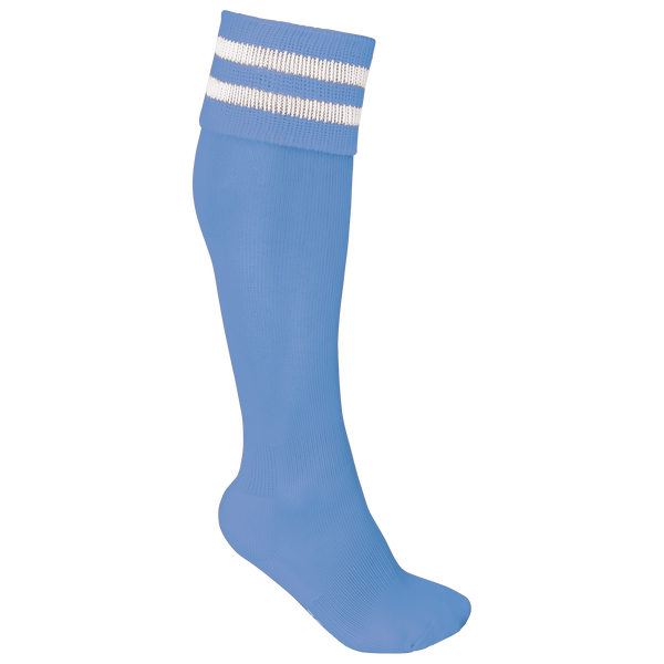 Meias de Desporto às Riscas Unissexo-Azul Céu Desportivo / Branco-27/30 EU-RAG-Tailors-Fardas-e-Uniformes-Vestuario-Pro