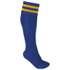 Meias de Desporto às Riscas Unissexo-Azul Royal Escuro/Amarelo Desportivo-27/30 EU-RAG-Tailors-Fardas-e-Uniformes-Vestuario-Pro