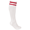 Meias de Desporto às Riscas Unissexo-Branco / Vermelho Desportivo-27/30 EU-RAG-Tailors-Fardas-e-Uniformes-Vestuario-Pro