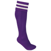 Meias de Desporto às Riscas Unissexo-Roxo Desportivo / Branco-27/30 EU-RAG-Tailors-Fardas-e-Uniformes-Vestuario-Pro