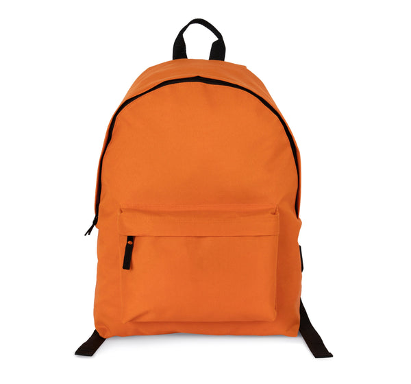 Mochila casual reciclada com bolso frontal-Orange Zest-One Size-RAG-Tailors-Fardas-e-Uniformes-Vestuario-Pro