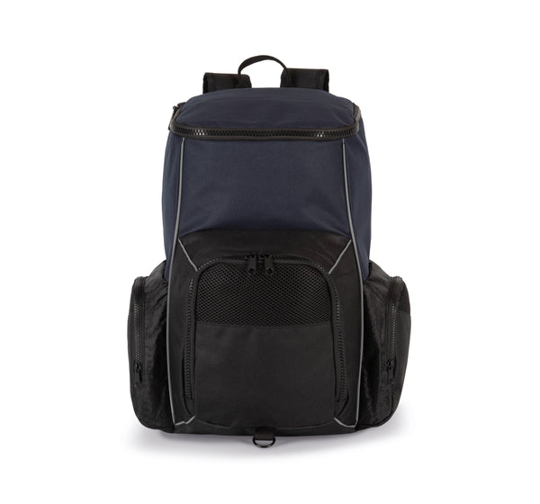 Mochila de desporto reciclada com porta-objectos-Navy / Black-Único-RAG-Tailors-Fardas-e-Uniformes-Vestuario-Pro
