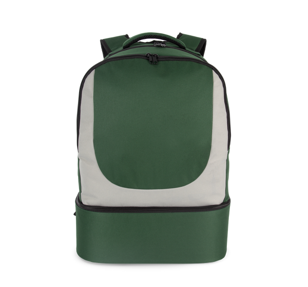 Mochila para Desportos de Equipa com Fundo Rígido-Verde Floresta / Cinzento Claro-Único-RAG-Tailors-Fardas-e-Uniformes-Vestuario-Pro
