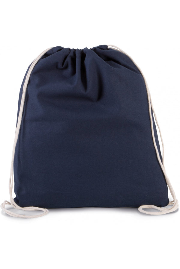 Mochila pequena em algodão biológico com cordões-Azul Marinho-Único-RAG-Tailors-Fardas-e-Uniformes-Vestuario-Pro