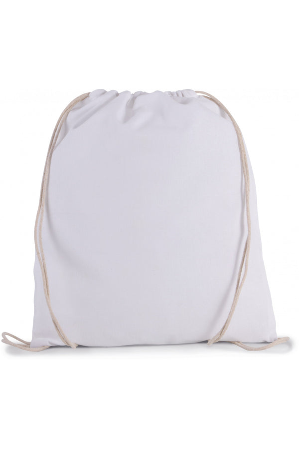 Mochila pequena em algodão biológico com cordões-Branco-Único-RAG-Tailors-Fardas-e-Uniformes-Vestuario-Pro
