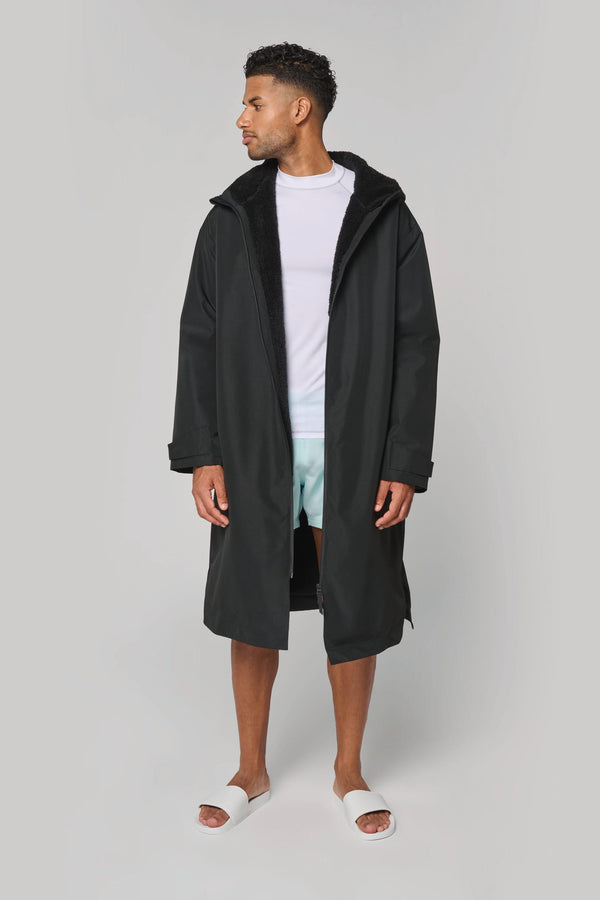 Parka Comprida Forrada em Sherpa Unissexo