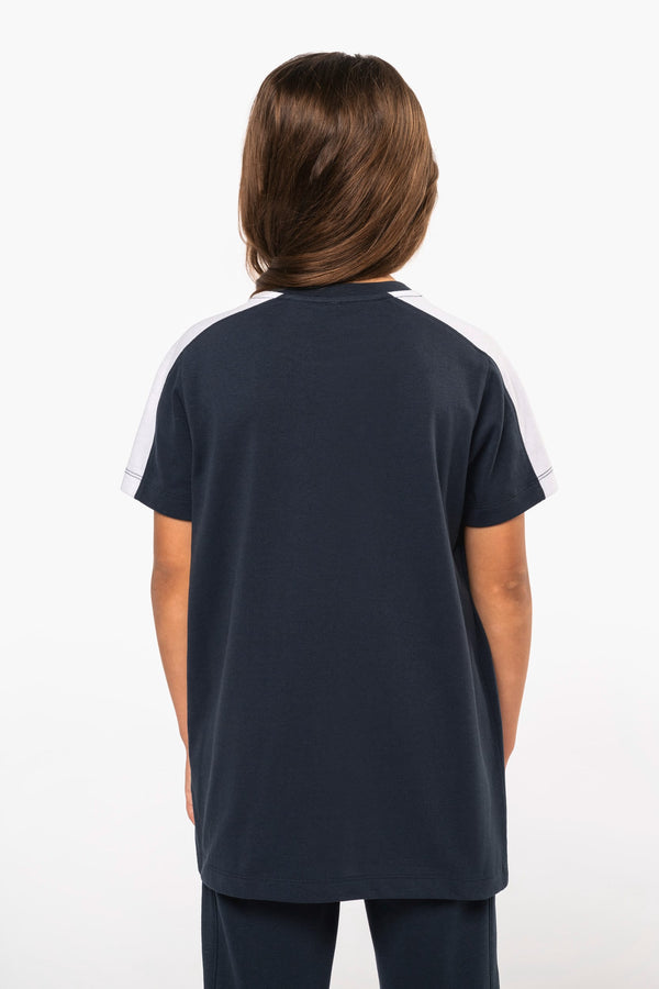T-shirt Teamwear Bicolor de Criança-RAG-Tailors-Fardas-e-Uniformes-Vestuario-Pro