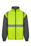 PARKA 4 EM 1 BICOLOR DE ALTA VISIBILIDADE-Amarelo / Cinza FLUORESCENTE-S-RAG-Tailors-Fardas-e-Uniformes-Vestuario-Pro