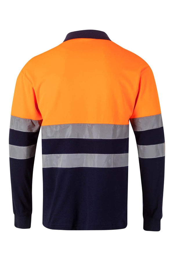 POLO ALGODAO BICOLOR MANGA COMPRIDA ALTA VISIBILIDADE-RAG-Tailors-Fardas-e-Uniformes-Vestuario-Pro