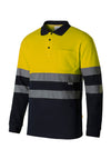 POLO ALGODAO BICOLOR MANGA COMPRIDA ALTA VISIBILIDADE-RAG-Tailors-Fardas-e-Uniformes-Vestuario-Pro