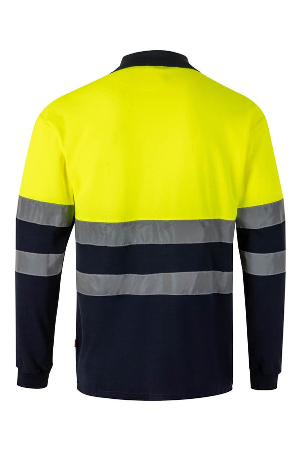 POLO ALGODAO BICOLOR MANGA COMPRIDA ALTA VISIBILIDADE-RAG-Tailors-Fardas-e-Uniformes-Vestuario-Pro