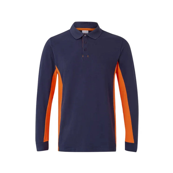 POLO BICOLOR DE MANGA COMPRIDA (1 de 2)-RAG-Tailors-Fardas-e-Uniformes-Vestuario-Pro