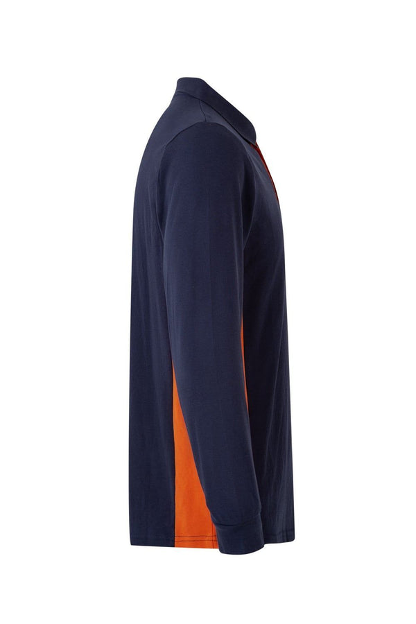 POLO BICOLOR DE MANGA COMPRIDA-RAG-Tailors-Fardas-e-Uniformes-Vestuario-Pro