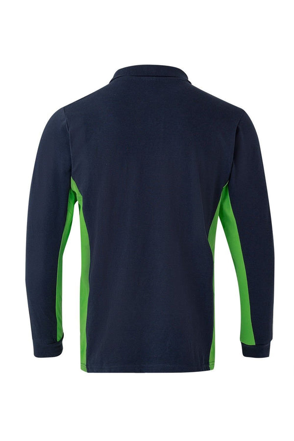 POLO BICOLOR DE MANGA COMPRIDA-RAG-Tailors-Fardas-e-Uniformes-Vestuario-Pro