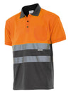 POLO BICOLOR DE MANGA CURTA DE ALTA VISIBILIDADE-RAG-Tailors-Fardas-e-Uniformes-Vestuario-Pro