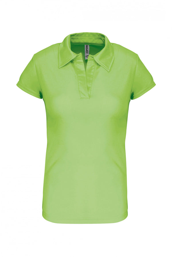POLO DE SENHORA DE DESPORTO-Lime-XS-RAG-Tailors-Fardas-e-Uniformes-Vestuario-Pro