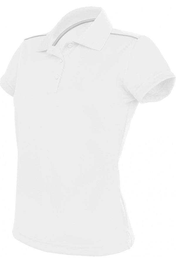 POLO DE SENHORA DE MANGA CURTA-Branco-XS-RAG-Tailors-Fardas-e-Uniformes-Vestuario-Pro