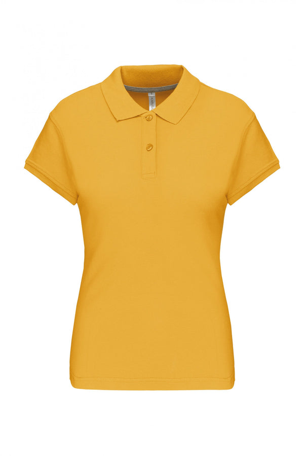 POLO DE SENHORA MANGA CURTA Malha VISEU 220Gms-Amarelo-S-RAG-Tailors-Fardas-e-Uniformes-Vestuario-Pro