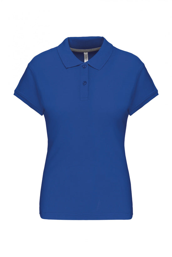 POLO DE SENHORA MANGA CURTA Malha VISEU 220Gms-Light Royal Blue-S-RAG-Tailors-Fardas-e-Uniformes-Vestuario-Pro