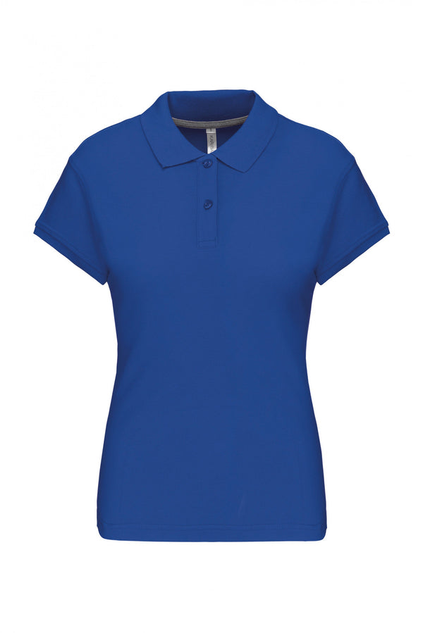 POLO DE SENHORA MANGA CURTA Malha VISEU 220Gms-Light Royal Blue-S-RAG-Tailors-Fardas-e-Uniformes-Vestuario-Pro