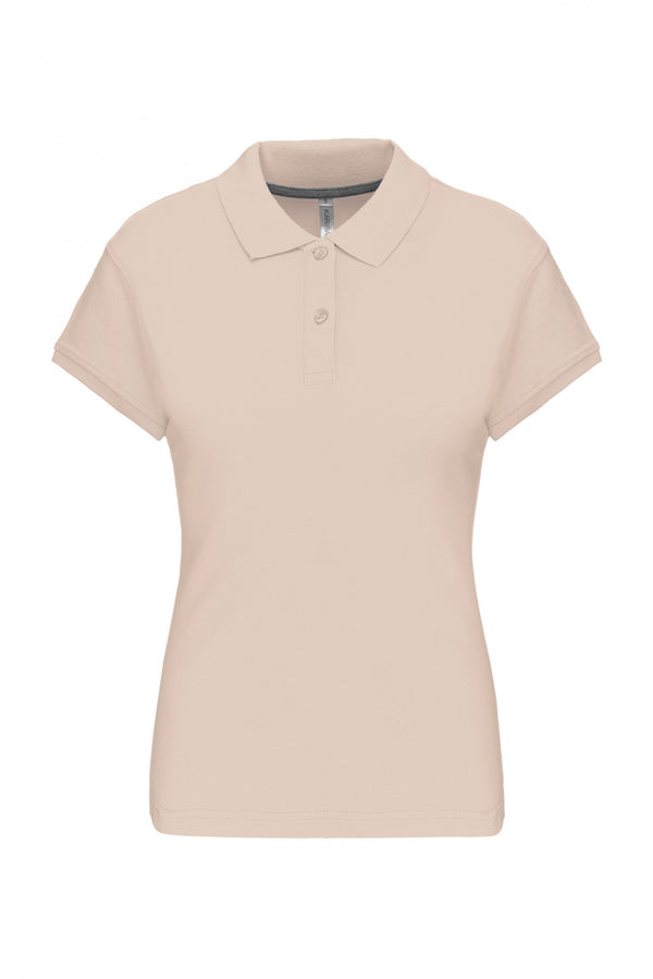 POLO DE SENHORA MANGA CURTA Malha VISEU 220Gms-Light Sand-S-RAG-Tailors-Fardas-e-Uniformes-Vestuario-Pro