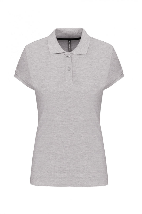 POLO DE SENHORA MANGA CURTA Malha VISEU 220Gms-Oxford Grey-S-RAG-Tailors-Fardas-e-Uniformes-Vestuario-Pro