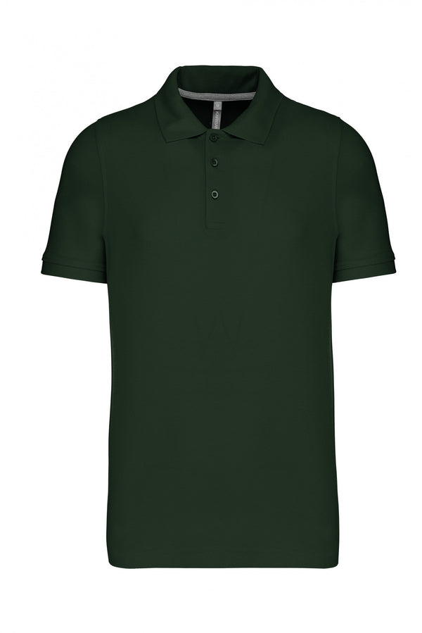 POLO MALHA VISEU MANGA CURTA 220 Gms-Forest Green-S-RAG-Tailors-Fardas-e-Uniformes-Vestuario-Pro