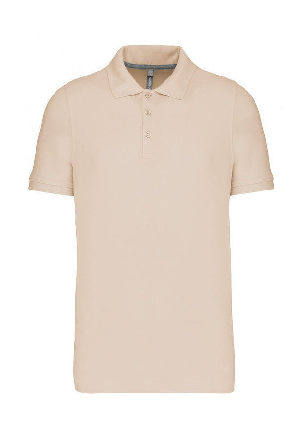 POLO MALHA VISEU MANGA CURTA 220 Gms-Light Sand-S-RAG-Tailors-Fardas-e-Uniformes-Vestuario-Pro