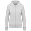 Sweatshirt eco-responsável com capuz e fecho de senhora-Cinzento Cinza Mesclado-XS-RAG-Tailors-Fardas-e-Uniformes-Vestuario-Pro