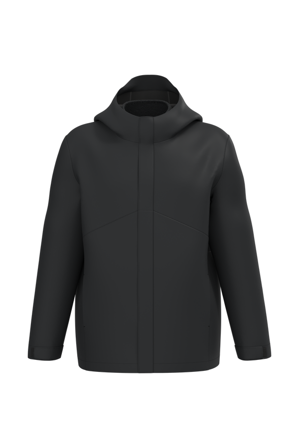 Parka 3 em 1 Impermeável com Capuz Bicolor Unissexo-Preto-XS-RAG-Tailors-Fardas-e-Uniformes-Vestuario-Pro