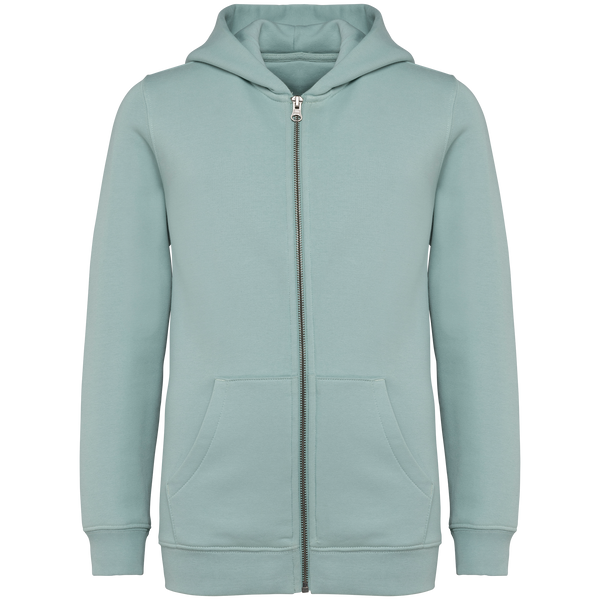 Sweatshirt com Capuz e Fecho Criança-Verde Jade-4/6 Anos-RAG-Tailors-Fardas-e-Uniformes-Vestuario-Pro