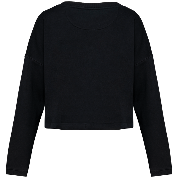 Sweatshirt Eco-responsável Decote Redondo Oversize Crop de Senhora-RAG-Tailors-Fardas-e-Uniformes-Vestuario-Pro