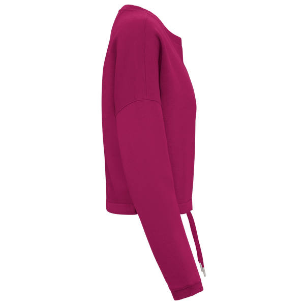 Sweatshirt Eco-responsável Decote Redondo Oversize Crop de Senhora-RAG-Tailors-Fardas-e-Uniformes-Vestuario-Pro