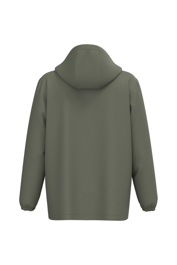 Camisola 1/2 fecho corta-vento impermeável eco-responsável unissexo