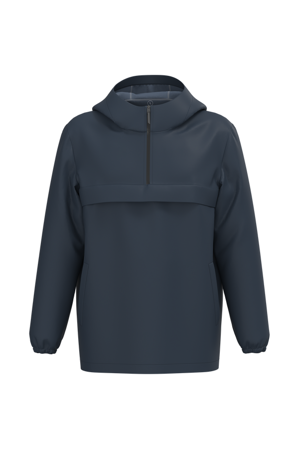 Camisola 1/2 fecho corta-vento impermeável eco-responsável unissexo