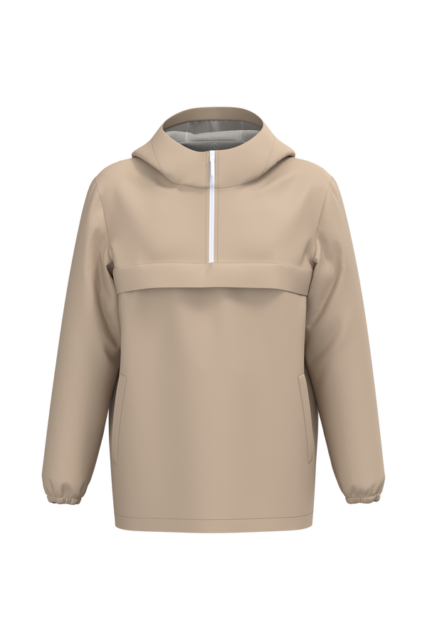 Camisola 1/2 fecho corta-vento impermeável eco-responsável unissexo
