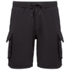 Calção Cargo Eco-responsável de Homem em French Terry-Preto Lavado-XS-RAG-Tailors-Fardas-e-Uniformes-Vestuario-Pro