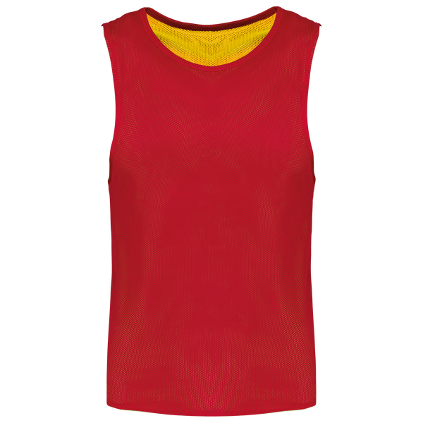 Colete de Treino Reversível Multidesportos Unissexo-Vermelho Desportivo / Amarelo Desportivo-S/M-RAG-Tailors-Fardas-e-Uniformes-Vestuario-Pro